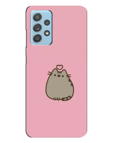 Чехол для Samsung Galaxy A23 с картинкой «Pusheen сердце»