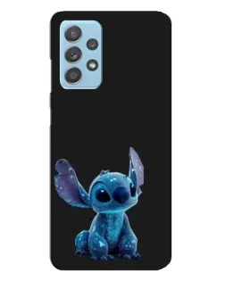 Чехол для Samsung Galaxy A23 с картинкой «Стич на черном»