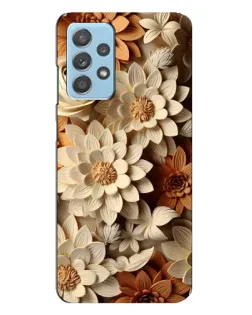 Чехол для Samsung Galaxy A23 с картинкой «Бежевый флористический декор» Чехол для Samsung Galaxy A23 с картинкой «Бежевый флористический декор»