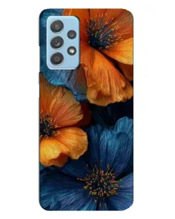 Чехол для Samsung Galaxy A23 с картинкой «Яркая сине-оранжевая флора» Чехол для Samsung Galaxy A23 с картинкой «Яркая сине-оранжевая флора»