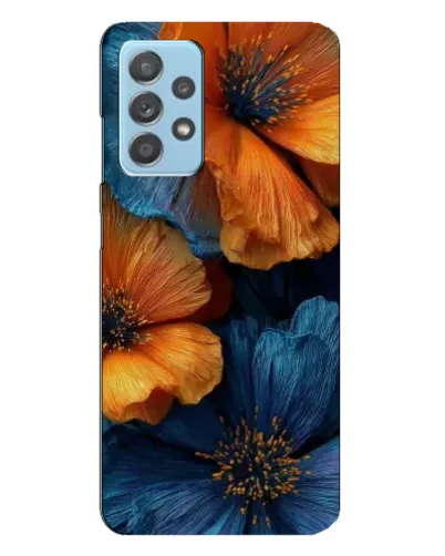Чехол для Samsung Galaxy A23 с картинкой «Яркая сине-оранжевая флора» Чехол для Samsung Galaxy A23 с картинкой «Яркая сине-оранжевая флора»