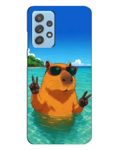 Чехол для Samsung Galaxy A23 с картинкой «Морская капибара»