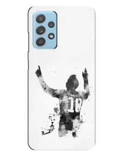 Чехол для Samsung Galaxy A23 с картинкой «Черно-белый силуэт Месси» Чехол для Samsung Galaxy A23 с картинкой «Черно-белый силуэт Месси»
