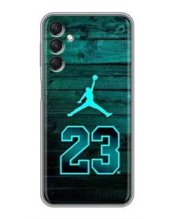 Чехол для Samsung Galaxy A24 с картинкой «Jordan Cyan 23» Чехол для Samsung Galaxy A24 с картинкой «Jordan Cyan 23»
