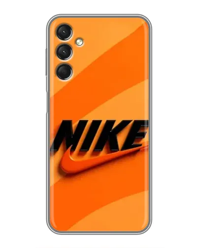 Чехол для Samsung Galaxy A24 с картинкой «Оранжевый драйв Nike» Чехол для Samsung Galaxy A24 с картинкой «Оранжевый драйв Nike»
