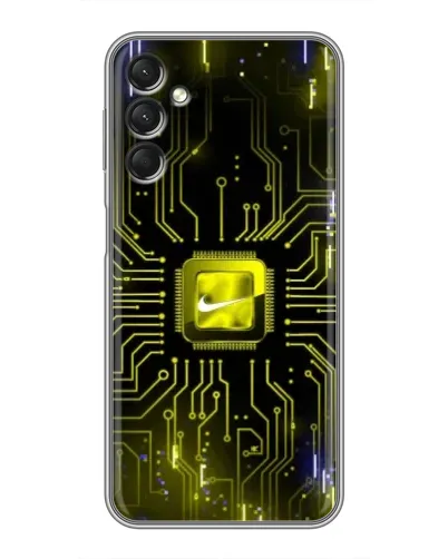 Чехол для Samsung Galaxy A24 с картинкой «Nike — золотая искра» Чехол для Samsung Galaxy A24 с картинкой «Nike — золотая искра»