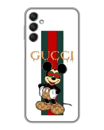 Чехол для Samsung Galaxy A24 с картинкой «Микки Маус Gucci — полосы» Чехол для Samsung Galaxy A24 с картинкой «Микки Маус Gucci — полосы»
