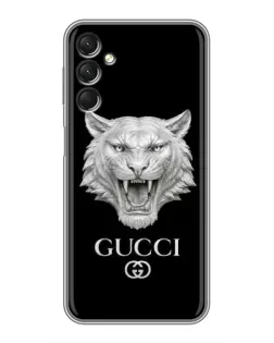 Чехол для Samsung Galaxy A24 с картинкой «Gucci — серебряный лев» Чехол для Samsung Galaxy A24 с картинкой «Gucci — серебряный лев»