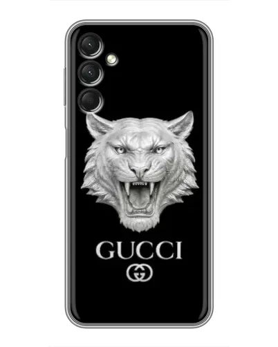 Чехол для Samsung Galaxy A24 с картинкой «Gucci — серебряный лев» Чехол для Samsung Galaxy A24 с картинкой «Gucci — серебряный лев»