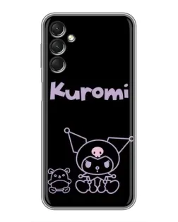 Чехол для Samsung Galaxy A24 с картинкой «Kuromi — черный минимализм»