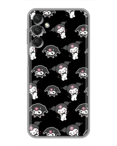Чехол для Samsung Galaxy A24 с картинкой «Черный паттерн Kuromi»