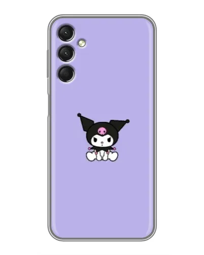 Чехол для Samsung Galaxy A24 с картинкой «Kuromi — фиолетовый минимализм»