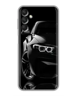 Чехол для Samsung Galaxy A24 с картинкой «Черная BMW — профиль» Чехол для Samsung Galaxy A24 с картинкой «Черная BMW — профиль»