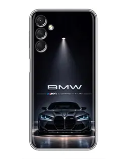 Чехол для Samsung Galaxy A24 с картинкой «BMW сквозь ночной город» Чехол для Samsung Galaxy A24 с картинкой «BMW сквозь ночной город»