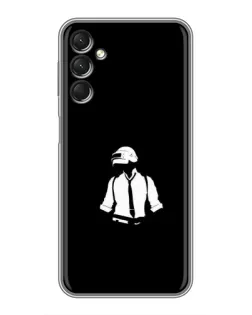 Чехол для Samsung Galaxy A24 с картинкой «PUBG — белый шлем» Чехол для Samsung Galaxy A24 с картинкой «PUBG — белый шлем»