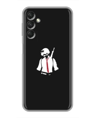 Чехол для Samsung Galaxy A24 с картинкой «PUBG — силуэт воина» Чехол для Samsung Galaxy A24 с картинкой «PUBG — силуэт воина»