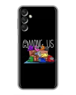 Чехол для Samsung Galaxy A24 с картинкой «Логотип Among Us»