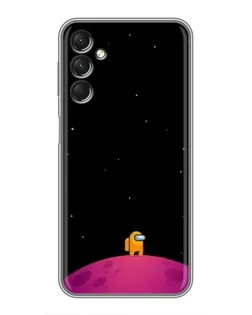 Чехол для Samsung Galaxy A24 с картинкой «Одинокий герой на планете»