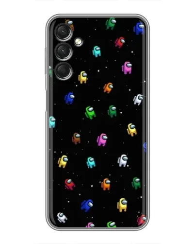 Чехол для Samsung Galaxy A24 с картинкой «Экипаж Among Us»