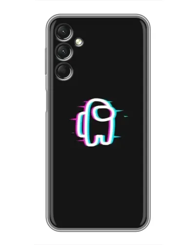 Чехол для Samsung Galaxy A24 с картинкой «Among Us неон»