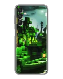 Чехол для Samsung Galaxy A24 с картинкой «Minecraft лесной пейзаж»