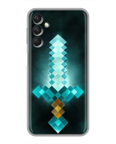 Чехол для Samsung Galaxy A24 с картинкой «Алмазный меч неон» Чехол для Samsung Galaxy A24 с картинкой «Алмазный меч неон»