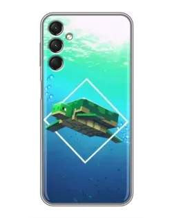Чехол для Samsung Galaxy A24 с картинкой «Черепаха Minecraft»
