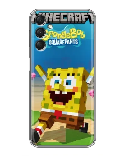Чехол для Samsung Galaxy A24 с картинкой «Губка Боб Minecraft» Чехол для Samsung Galaxy A24 с картинкой «Губка Боб Minecraft»