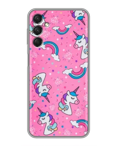 Чехол для Samsung Galaxy A24 с картинкой «Unicorn паттерн розовый» Чехол для Samsung Galaxy A24 с картинкой «Unicorn паттерн розовый»