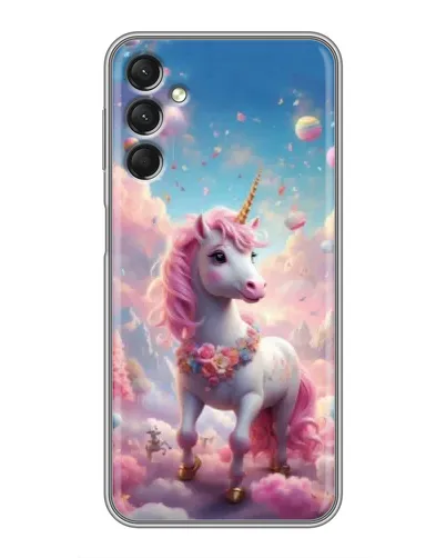 Чехол для Samsung Galaxy A24 с картинкой «Единорог среди облаков» Чехол для Samsung Galaxy A24 с картинкой «Единорог среди облаков»