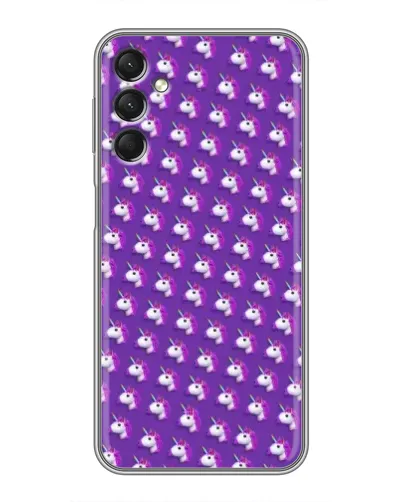 Чехол для Samsung Galaxy A24 с картинкой «Единороги на фиолетовом» Чехол для Samsung Galaxy A24 с картинкой «Единороги на фиолетовом»