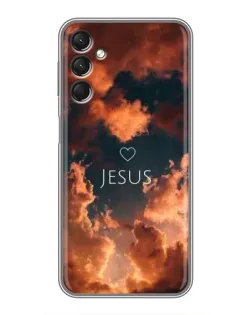 Чехол для Samsung Galaxy A24 с картинкой «Сияние Имени Jesus»