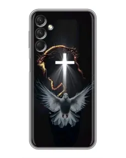 Чехол для Samsung Galaxy A24 с картинкой «Голубь и Свет»