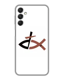Чехол для Samsung Galaxy A24 с картинкой «Рыба и крест»