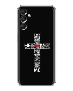 Чехол для Samsung Galaxy A24 с картинкой «Текстовый крест» Чехол для Samsung Galaxy A24 с картинкой «Текстовый крест»