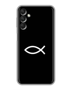 Чехол для Samsung Galaxy A24 с картинкой «Символ рыбы Jesus» Чехол для Samsung Galaxy A24 с картинкой «Символ рыбы Jesus»