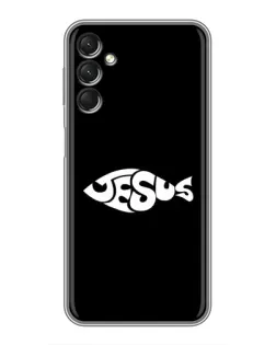 Чехол для Samsung Galaxy A24 с картинкой «Рыба Jesus» Чехол для Samsung Galaxy A24 с картинкой «Рыба Jesus»