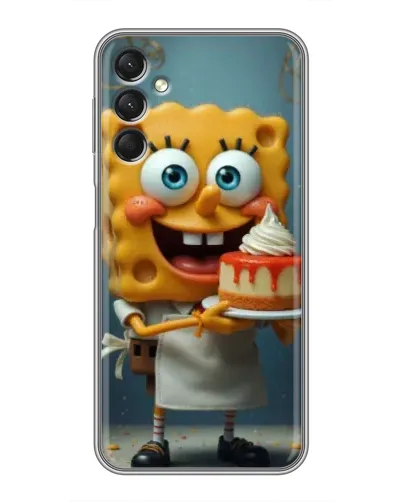 Чехол для Samsung Galaxy A24 с картинкой «Повар Спанч Боб»