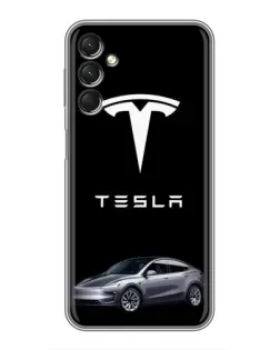 Чохол для Samsung Galaxy A24 з картинкою «Tesla Model Y»
