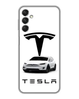 Чохол для Samsung Galaxy A24 з картинкою «Tesla White Style»