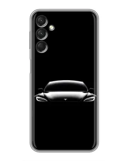 Чохол для Samsung Galaxy A24 з картинкою «Фари Tesla Night»