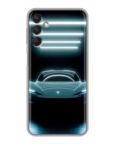 Чохол для Samsung Galaxy A24 з картинкою «Tesla в неоні» Чохол для Samsung Galaxy A24 з картинкою «Tesla в неоні»