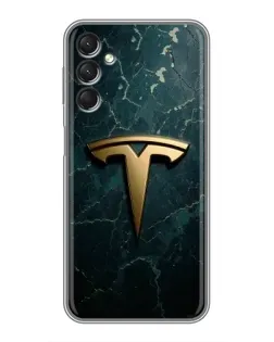 Чохол для Samsung Galaxy A24 з картинкою «Мармурова Tesla Gold»