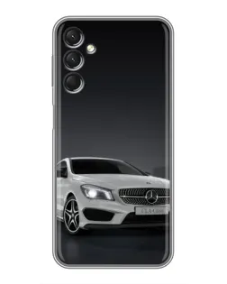 Чехол для Samsung Galaxy A24 с картинкой «Mercedes AMG GT Silver»