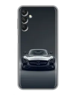 Чехол для Samsung Galaxy A24 с картинкой «Mercedes на черном»