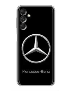 Чехол для Samsung Galaxy A24 с картинкой «Mercedes Silver Logo»