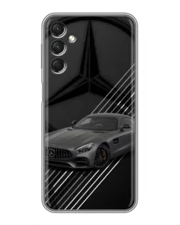Чехол для Samsung Galaxy A24 с картинкой «Mercedes AMG — графика»