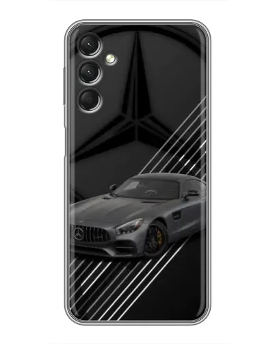 Чехол для Samsung Galaxy A24 с картинкой «Mercedes AMG — графика»