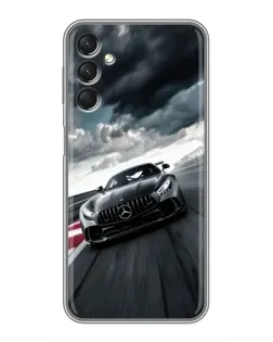 Чехол для Samsung Galaxy A24 с картинкой «Гоночный Mercedes AMG»