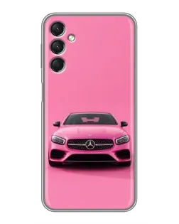 Чехол для Samsung Galaxy A24 с картинкой «Розовый Mercedes AMG»